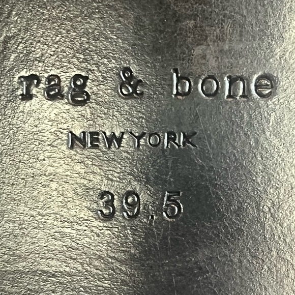 Rag & Bone Women's Colt Black Mid-Heel Sandal Size 9.5 Square Toe - Picture 8 of 16